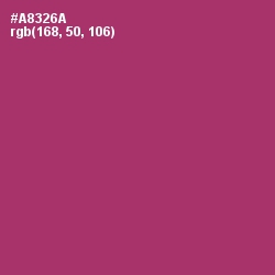 #A8326A - Rouge Color Image