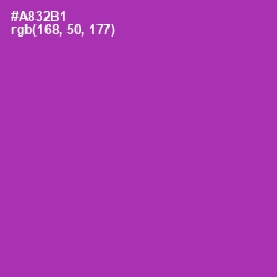 #A832B1 - Violet Eggplant Color Image