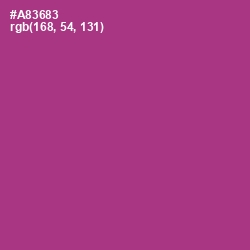 #A83683 - Medium Red Violet Color Image