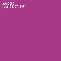 #A83989 - Medium Red Violet Color Image