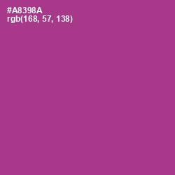 #A8398A - Medium Red Violet Color Image