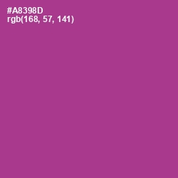 #A8398D - Medium Red Violet Color Image