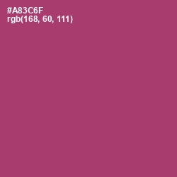 #A83C6F - Rouge Color Image