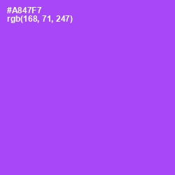#A847F7 - Medium Purple Color Image