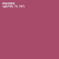#A84B6B - Hippie Pink Color Image