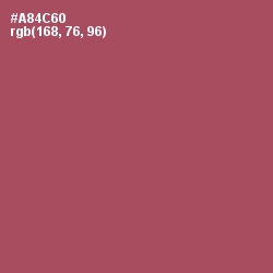 #A84C60 - Hippie Pink Color Image