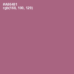 #A86481 - Turkish Rose Color Image