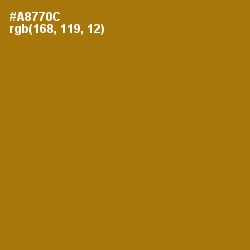 #A8770C - Buttered Rum Color Image