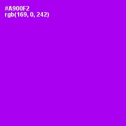 #A900F2 - Electric Violet Color Image