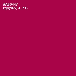 #A90447 - Jazzberry Jam Color Image