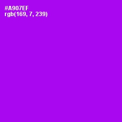 #A907EF - Electric Violet Color Image