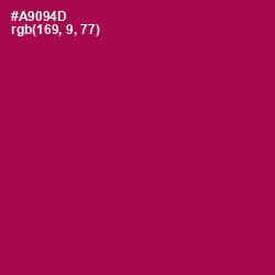 #A9094D - Jazzberry Jam Color Image