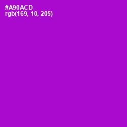 #A90ACD - Electric Violet Color Image