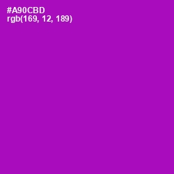 #A90CBD - Violet Eggplant Color Image
