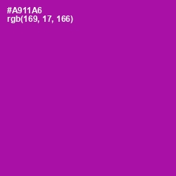 #A911A6 - Violet Eggplant Color Image