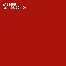 #A9140D - Milano Red Color Image