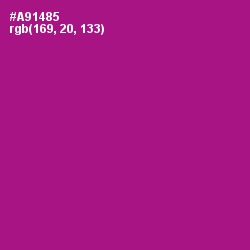 #A91485 - Violet Eggplant Color Image