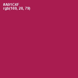 #A91C4F - Jazzberry Jam Color Image