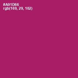 #A91D66 - Lipstick Color Image