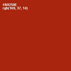 #A9250E - Tabasco Color Image