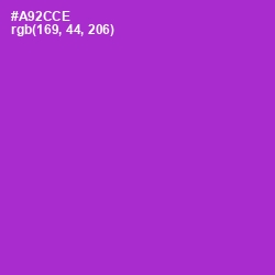 #A92CCE - Electric Violet Color Image