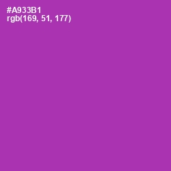 #A933B1 - Violet Eggplant Color Image