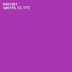 #A935B1 - Violet Eggplant Color Image