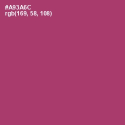 #A93A6C - Rouge Color Image