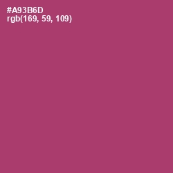 #A93B6D - Rouge Color Image