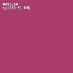 #A93C6A - Rouge Color Image