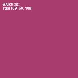 #A93C6C - Rouge Color Image