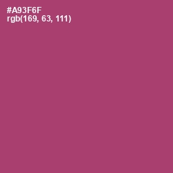 #A93F6F - Rouge Color Image