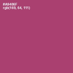 #A9406F - Hippie Pink Color Image