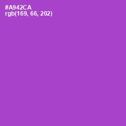 #A942CA - Amethyst Color Image