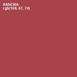 #A9434A - Apple Blossom Color Image