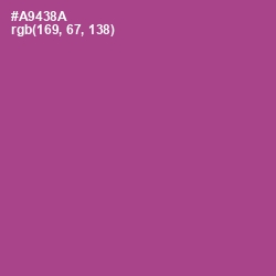 #A9438A - Tapestry Color Image