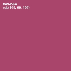#A9456A - Hippie Pink Color Image