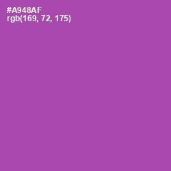 #A948AF - Wisteria Color Image