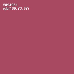 #A94961 - Hippie Pink Color Image