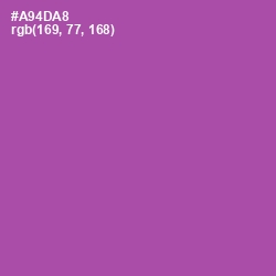 #A94DA8 - Trendy Pink Color Image