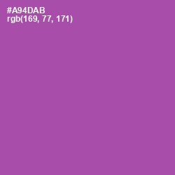 #A94DAB - Wisteria Color Image