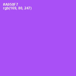 #A950F7 - Medium Purple Color Image