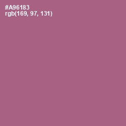 #A96183 - Turkish Rose Color Image