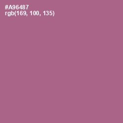 #A96487 - Turkish Rose Color Image