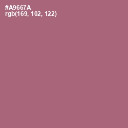 #A9667A - Coral Tree Color Image