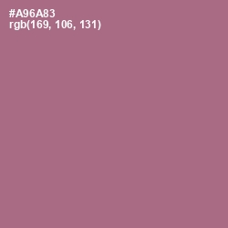 #A96A83 - Turkish Rose Color Image