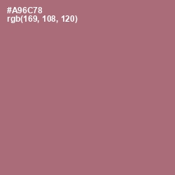 #A96C78 - Coral Tree Color Image
