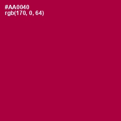 #AA0040 - Jazzberry Jam Color Image