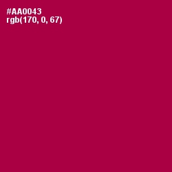 #AA0043 - Jazzberry Jam Color Image