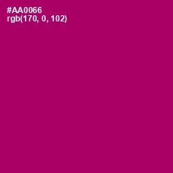 #AA0066 - Lipstick Color Image